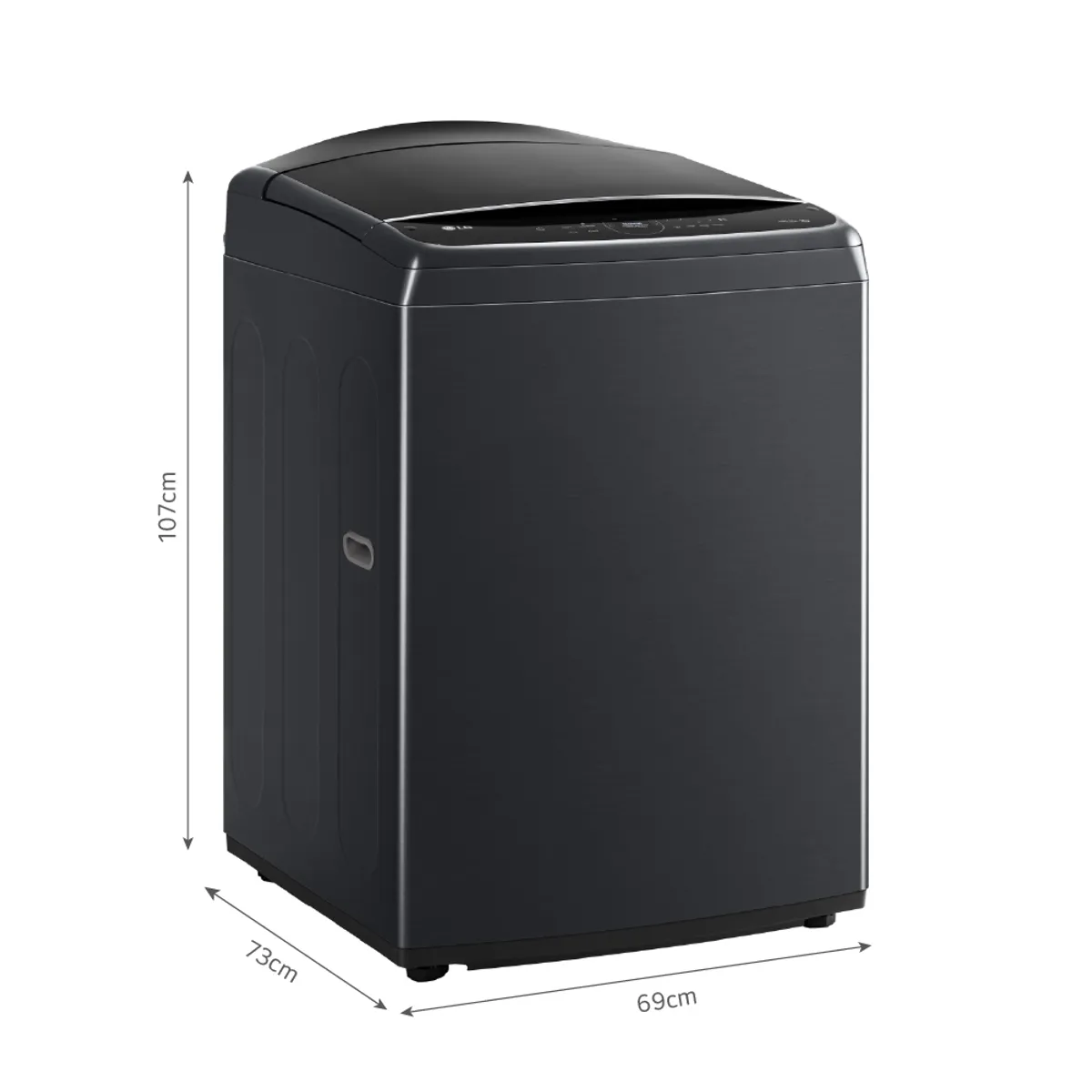 LG - Lavadora WT25PBVS6 25Kg AI DD Carga Superior Negro Plateado LG