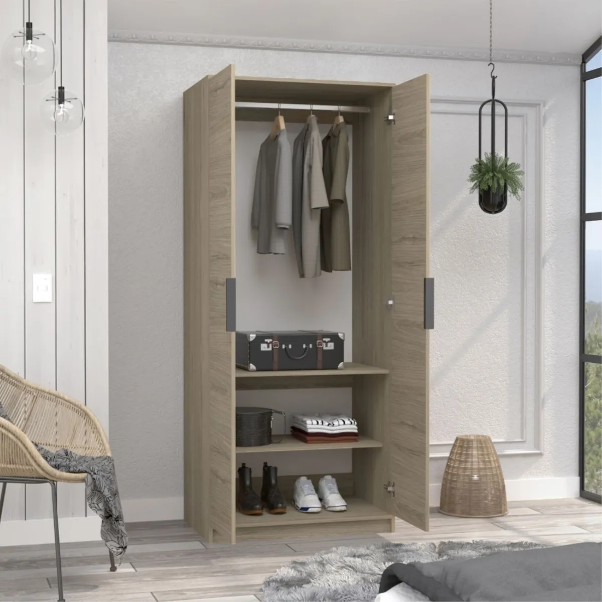 TUHOME - Closet 2 Puertas Kaia