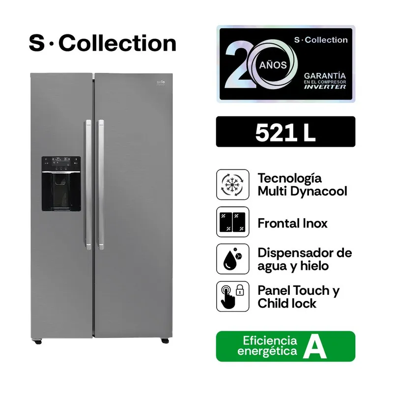 SOLE - Refrigeradora Scollection Paris Sbs 513L
