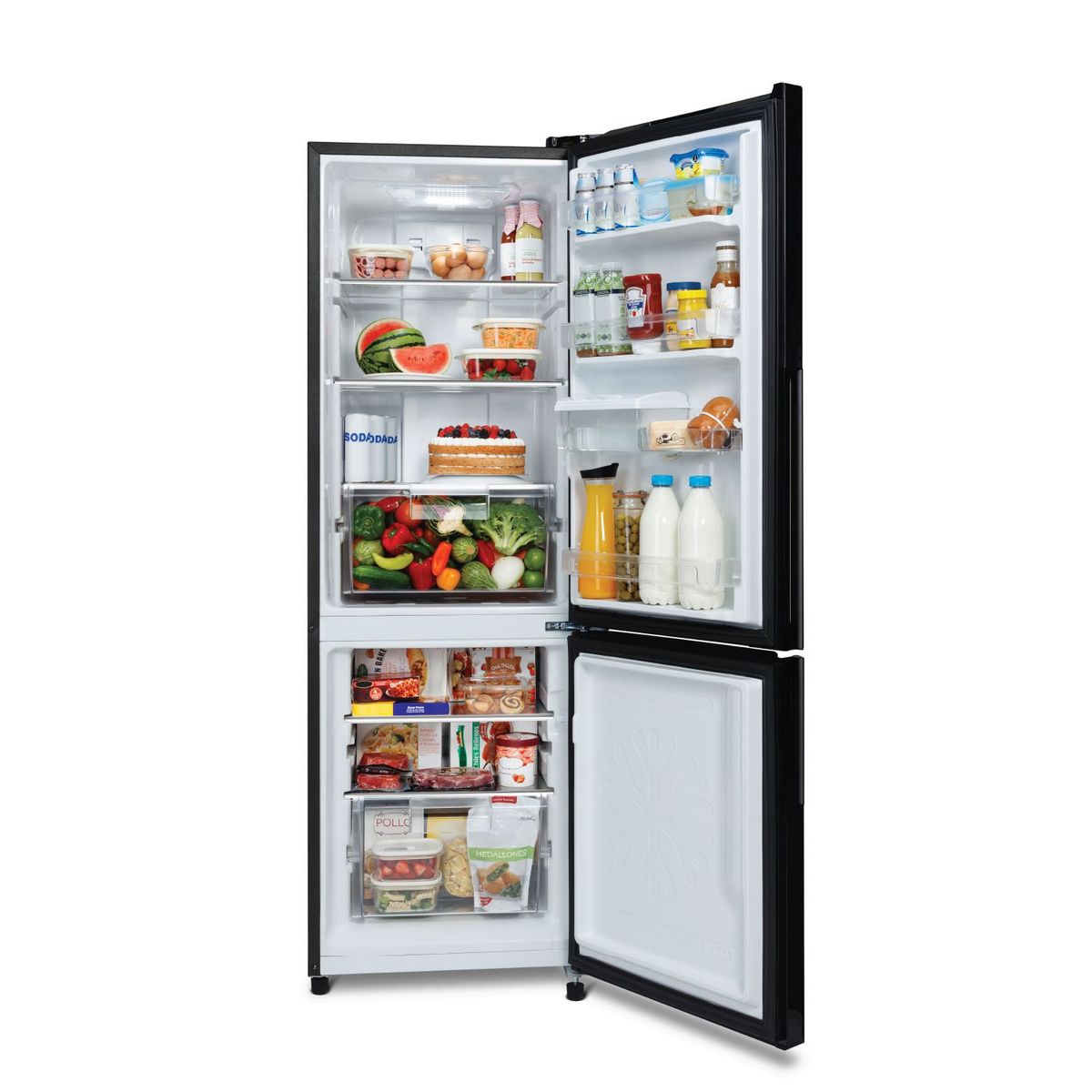 MABE - Refrigeradora Bottom Freezer 294 Lts Netos Black Steel Mabe - RMB300IZPRP0