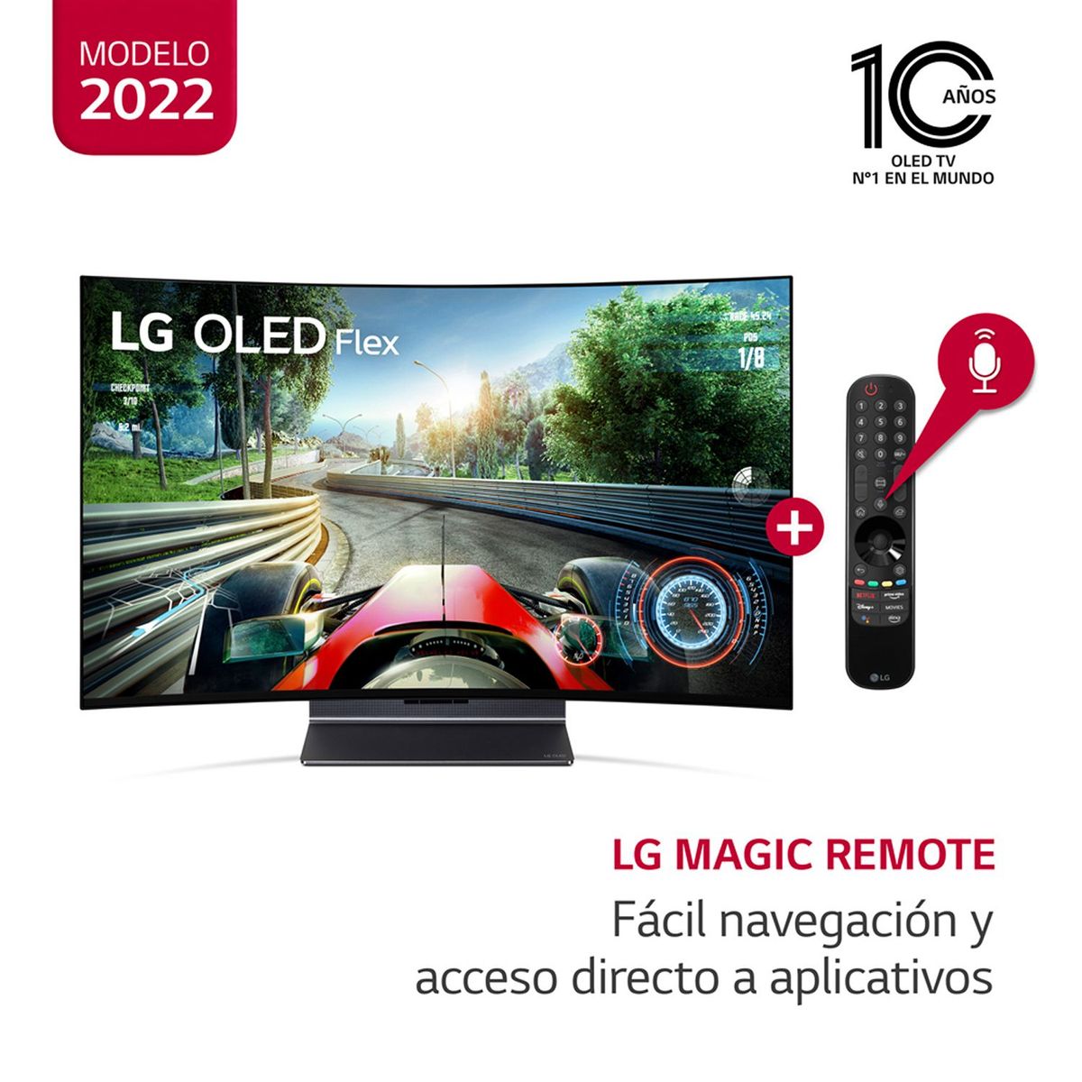 LG - LG OLED TV FLEX 42"  LX3Q ThinQ AI