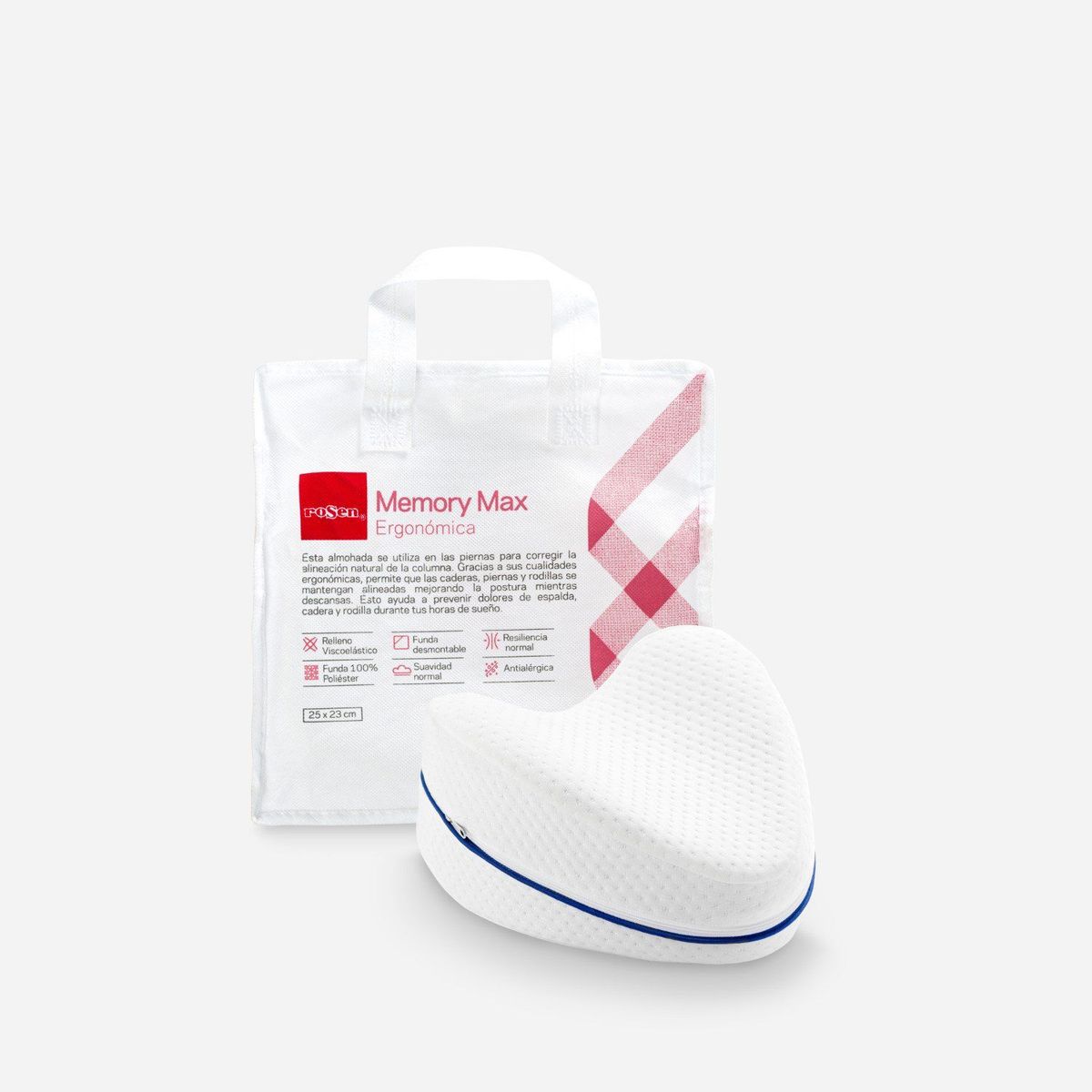 ROSEN - Almohada De Piernas Memory Max Ergonómica