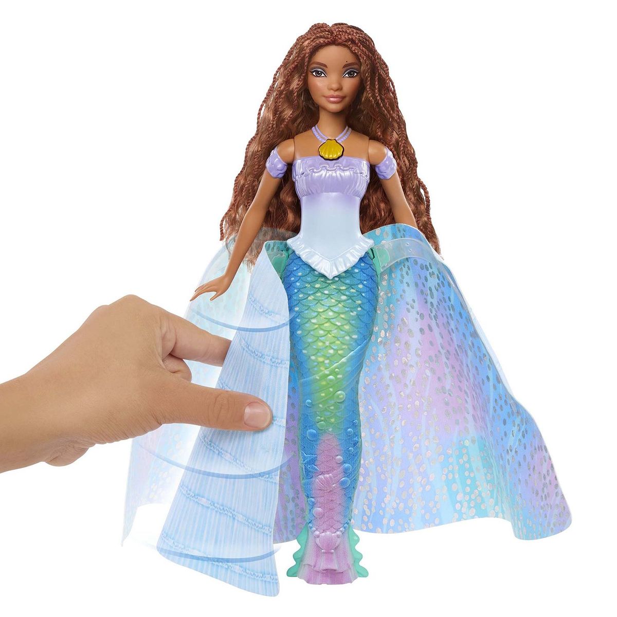 PRINCESS - Muñeca Disney La Sirenita Ariel Transformación Mágica