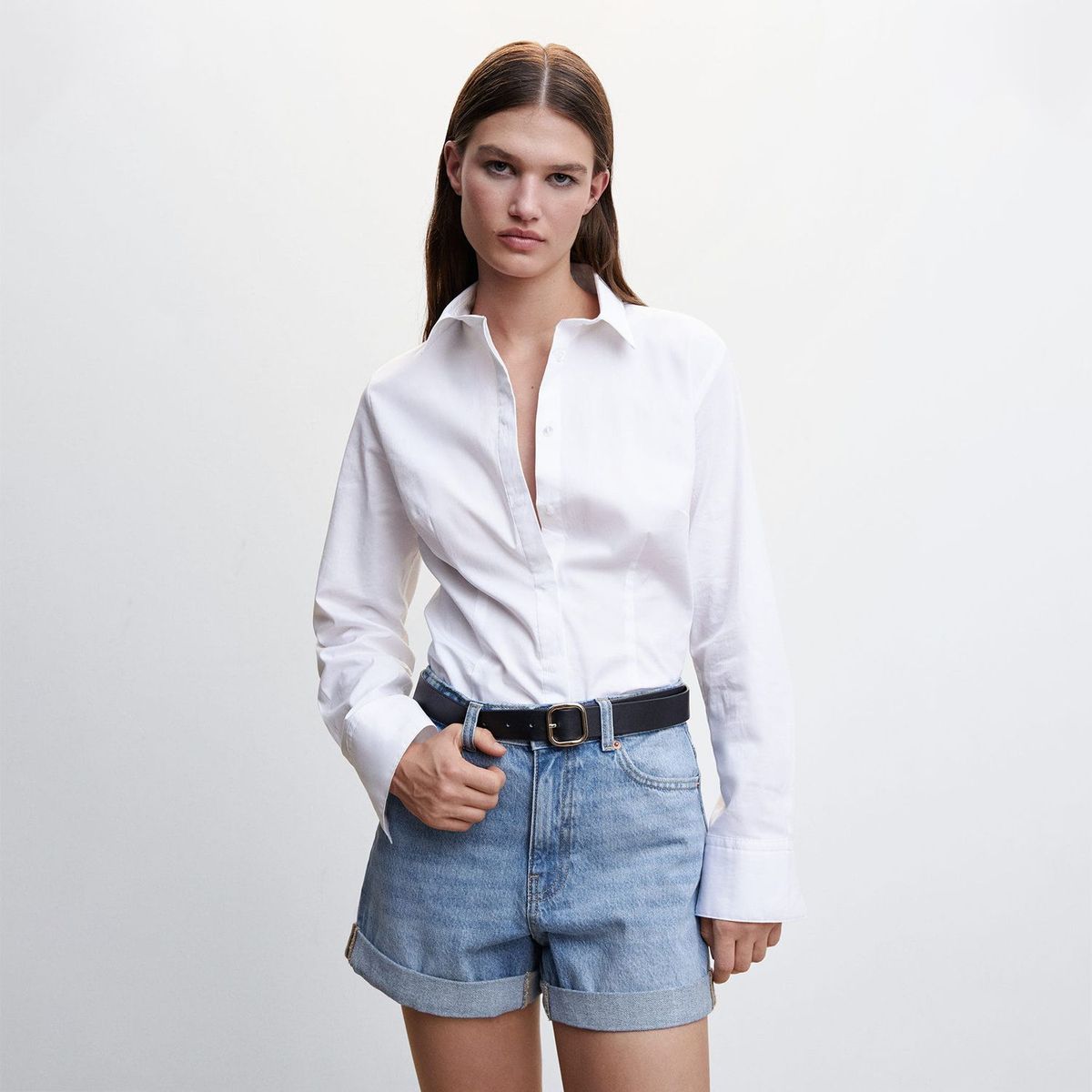 MANGO - Short Algodón Mujer Mango