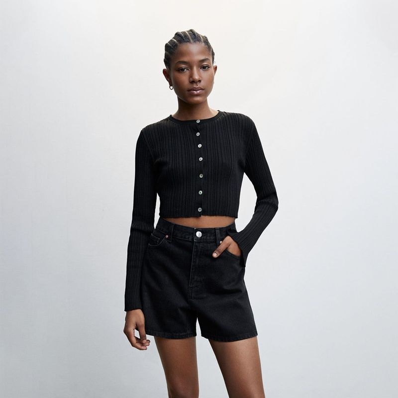 MANGO - Short Algodón Mujer Mango