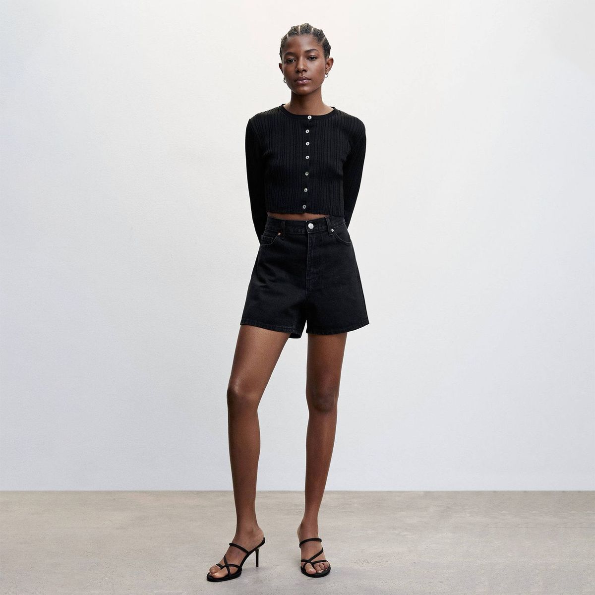 MANGO - Short Algodón Mujer Mango