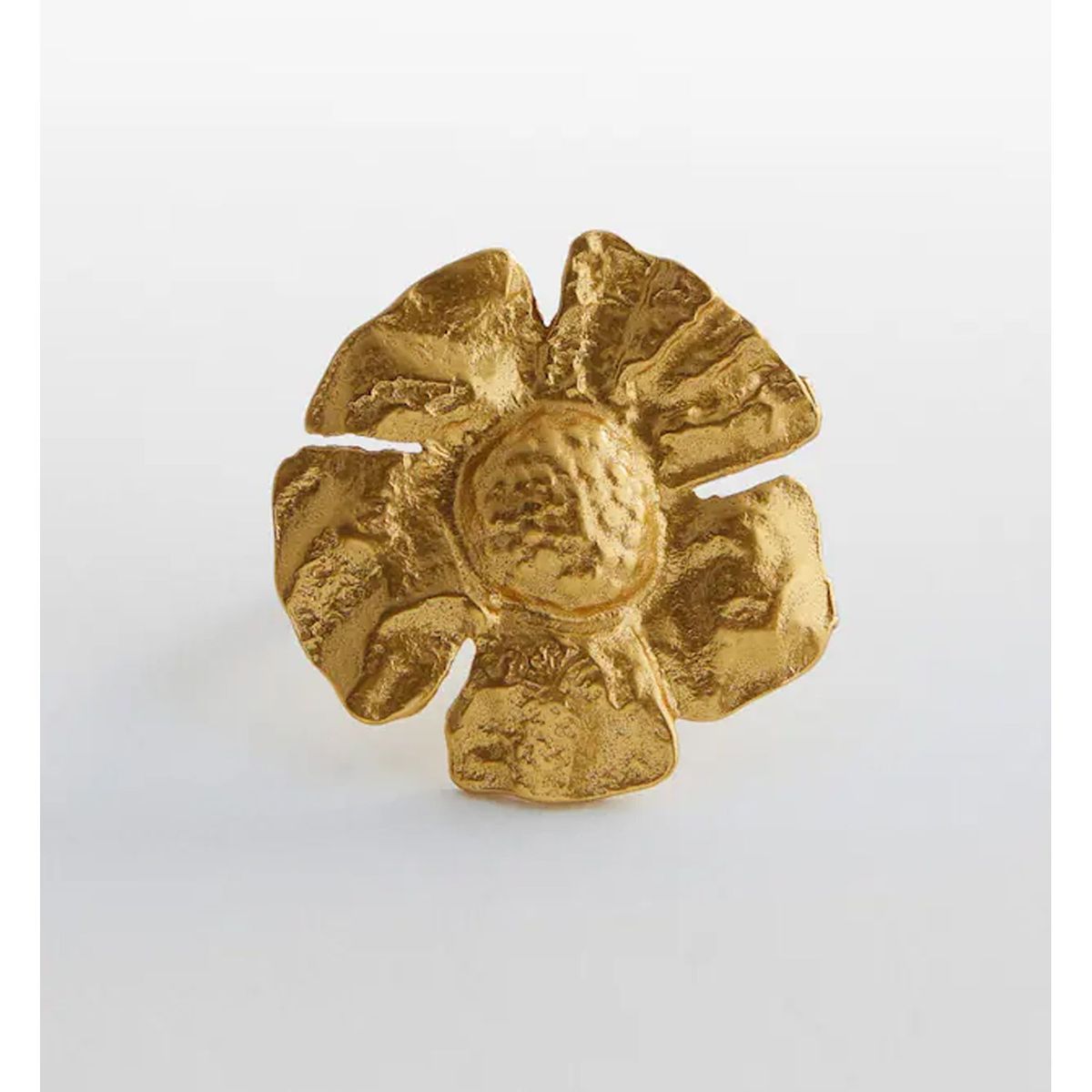 MANGO - Anillo flor textura