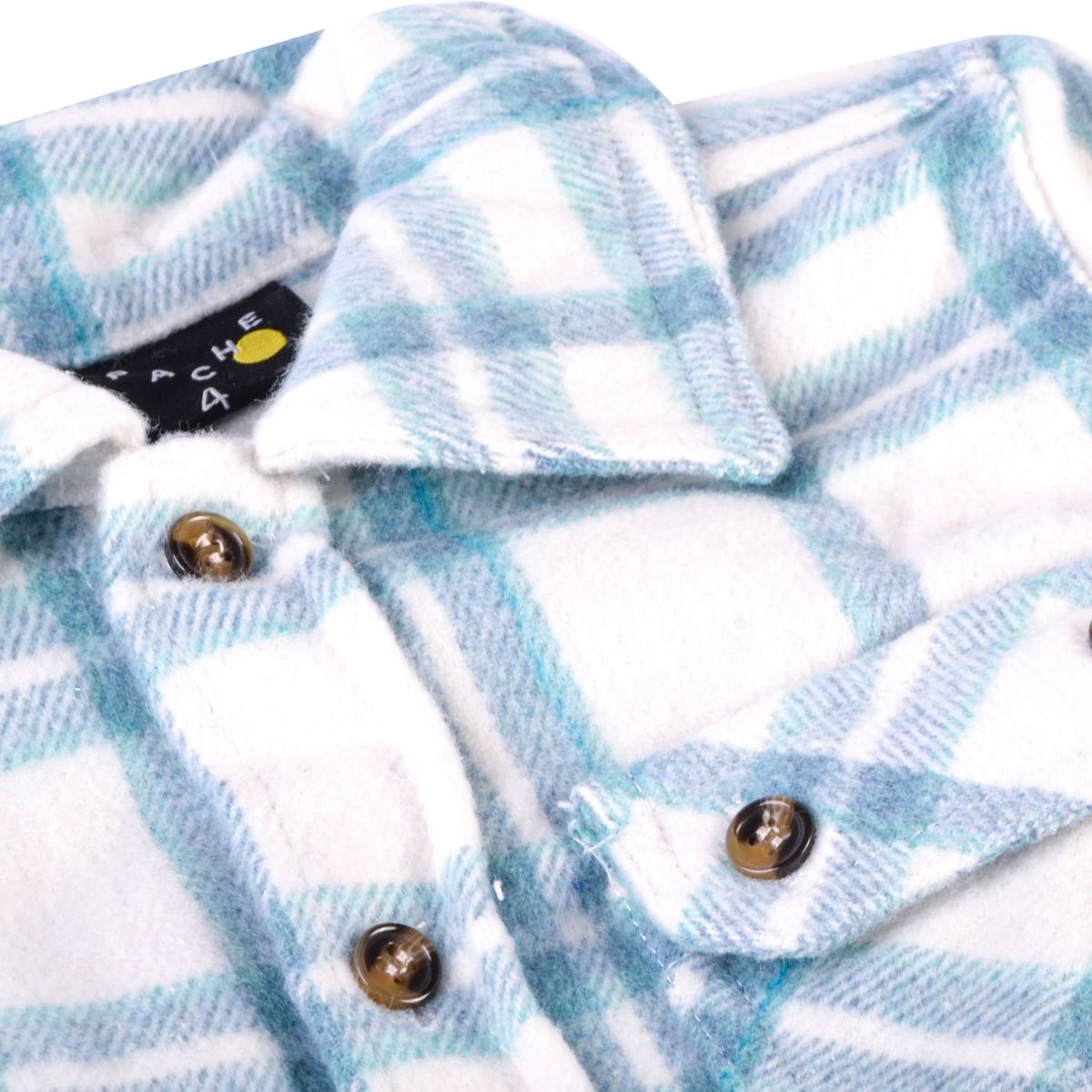 PILLIN - Camisa Moletón Escocesa Niño