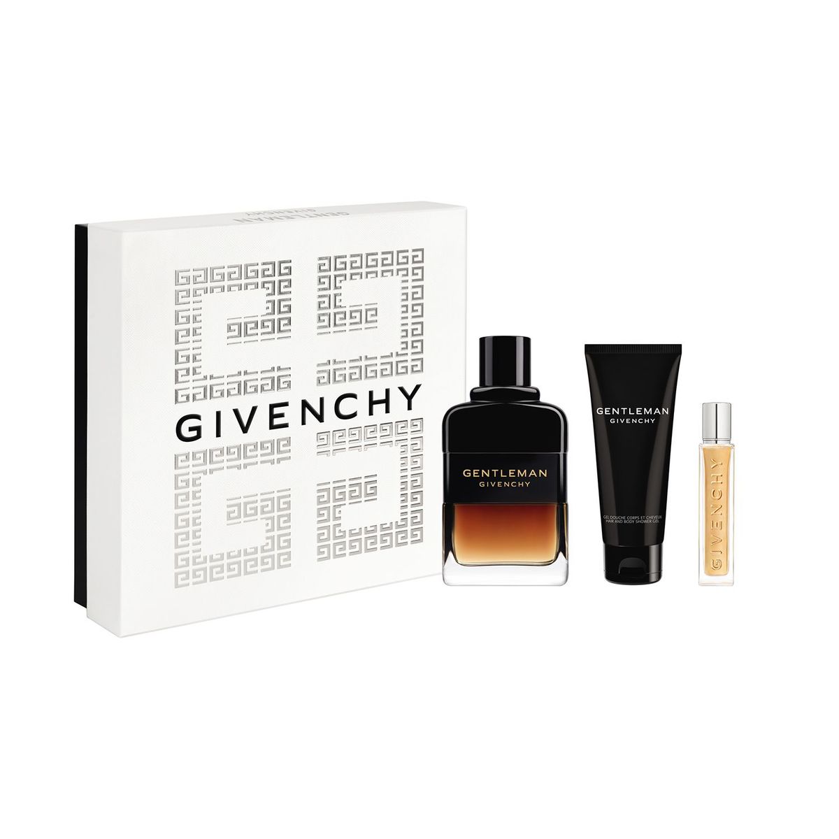 GIVENCHY - Estuche Gentleman Givenchy Eau de Parfum Reservé Privée 100 ml + Gel de Ducha 75 ml + Perfumero de viaje 12.5 ml