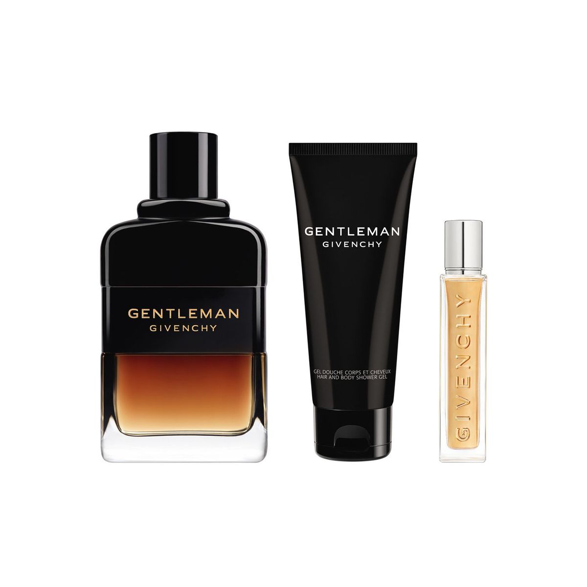 GIVENCHY - Estuche Gentleman Givenchy Eau de Parfum Reservé Privée 100 ml + Gel de Ducha 75 ml + Perfumero de viaje 12.5 ml