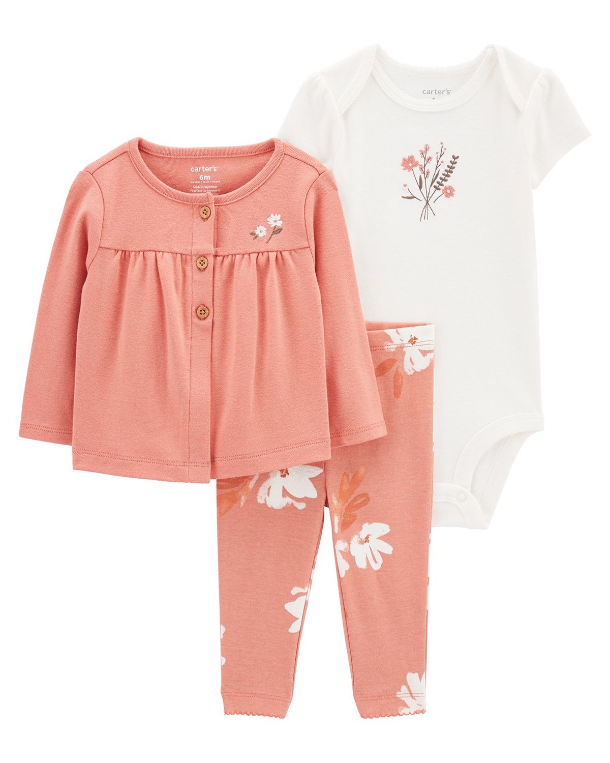 Ropa Carters Conjunto Carters Piezas NiÃ±a Conjunto Bebé Niña