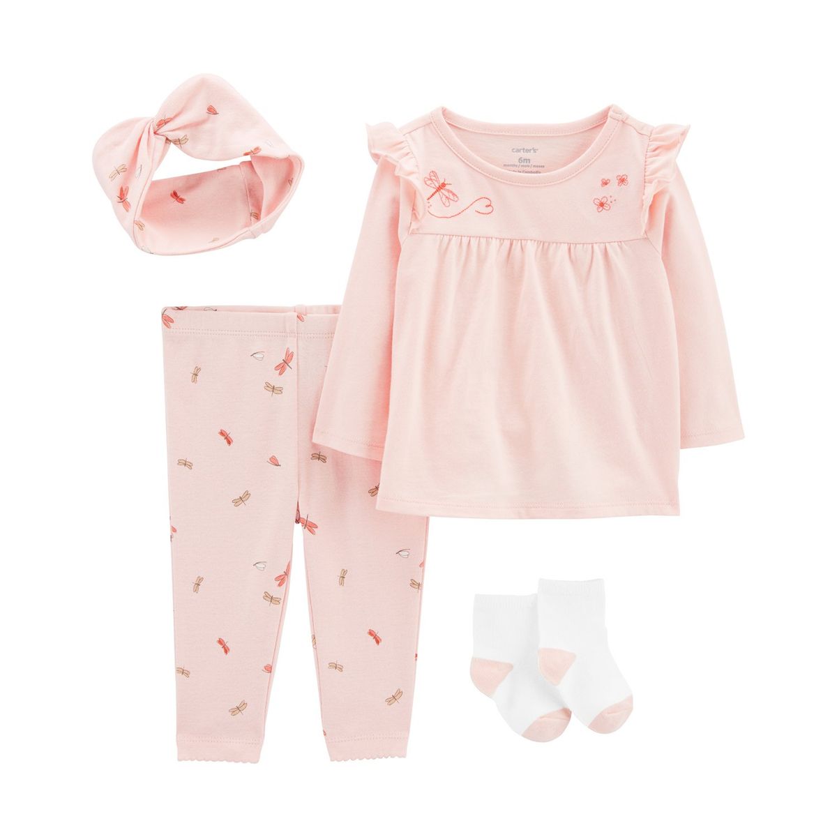 CARTER'S - Conjunto Bebé Niña 3 Piezas Algodón Carters