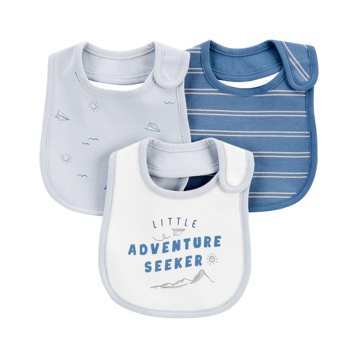 CARTER'S - Babero Bebé Niño Pack X3 Carters
