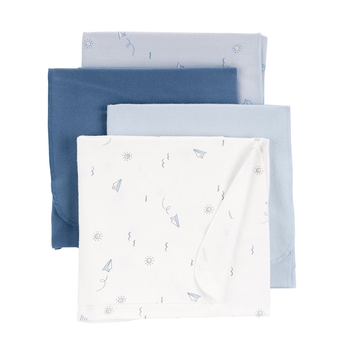 CARTER'S - Manta Bebé Niño Pack X4 Carters.