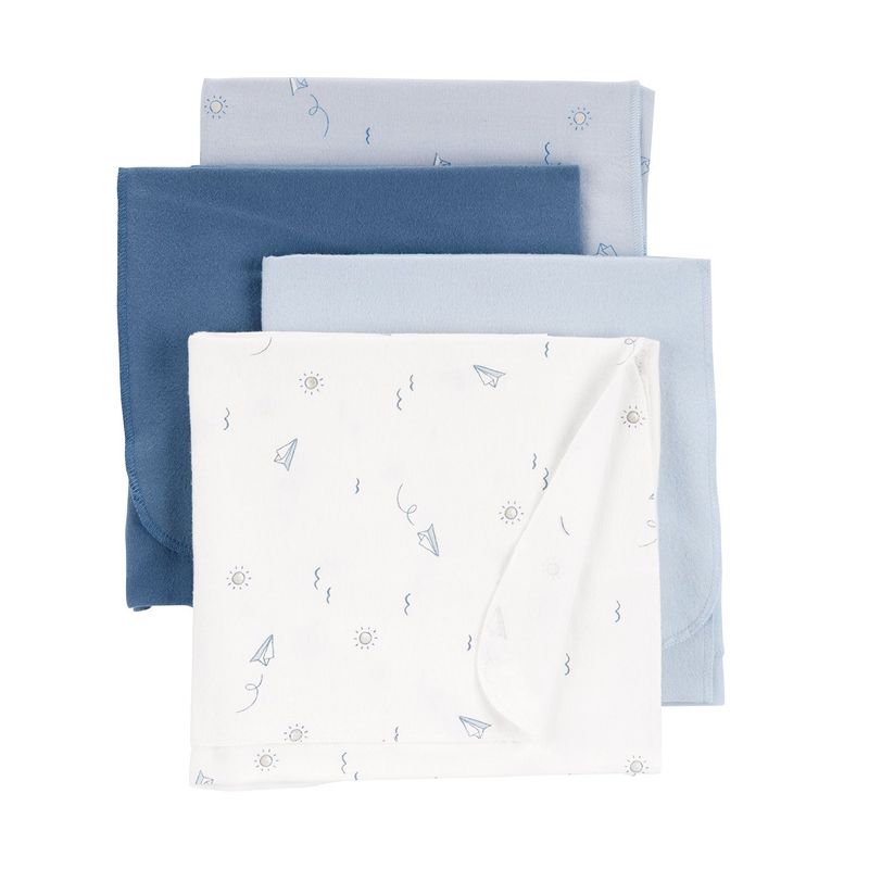 CARTER'S - Manta Bebé Niño Pack X4 Carters