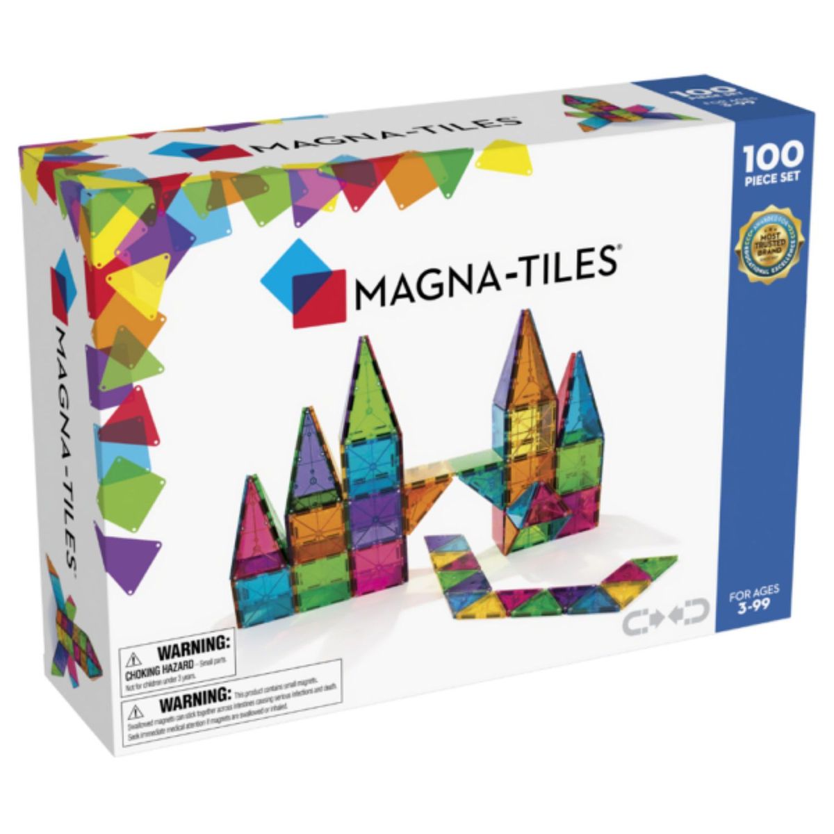 MAGNA TILES -  Set Magnético Clásico 100 Piezas