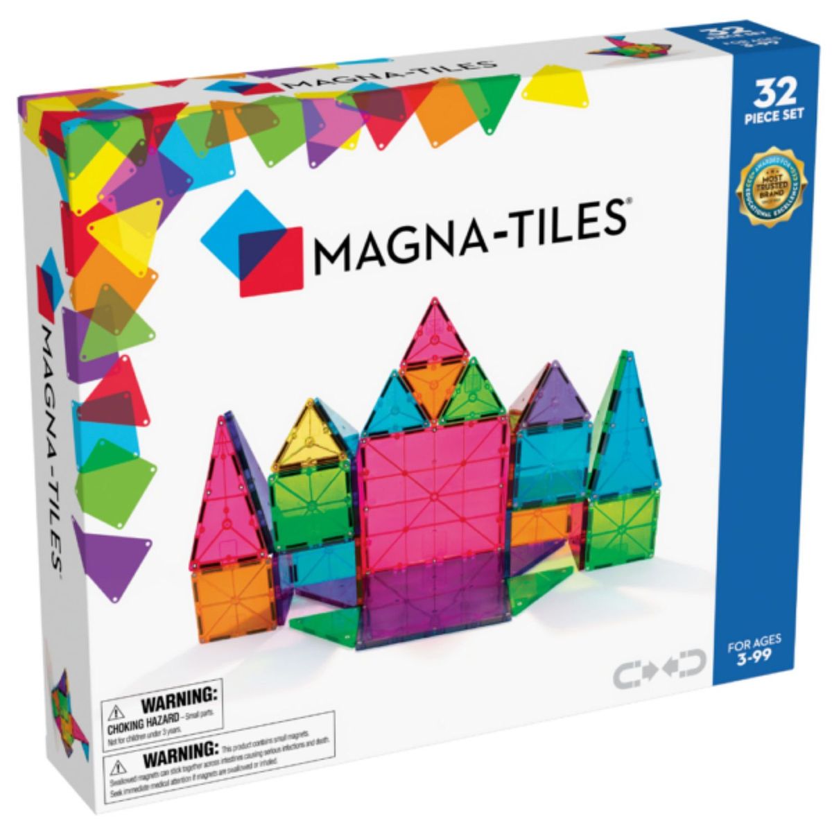 MAGNA TILES -  Set Magnético Clásico 32 Piezas