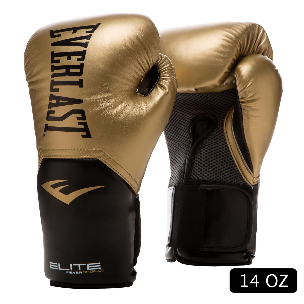 Everlast - Guante De Box Everlast Elite V2 Trn Dorado 14 Oz