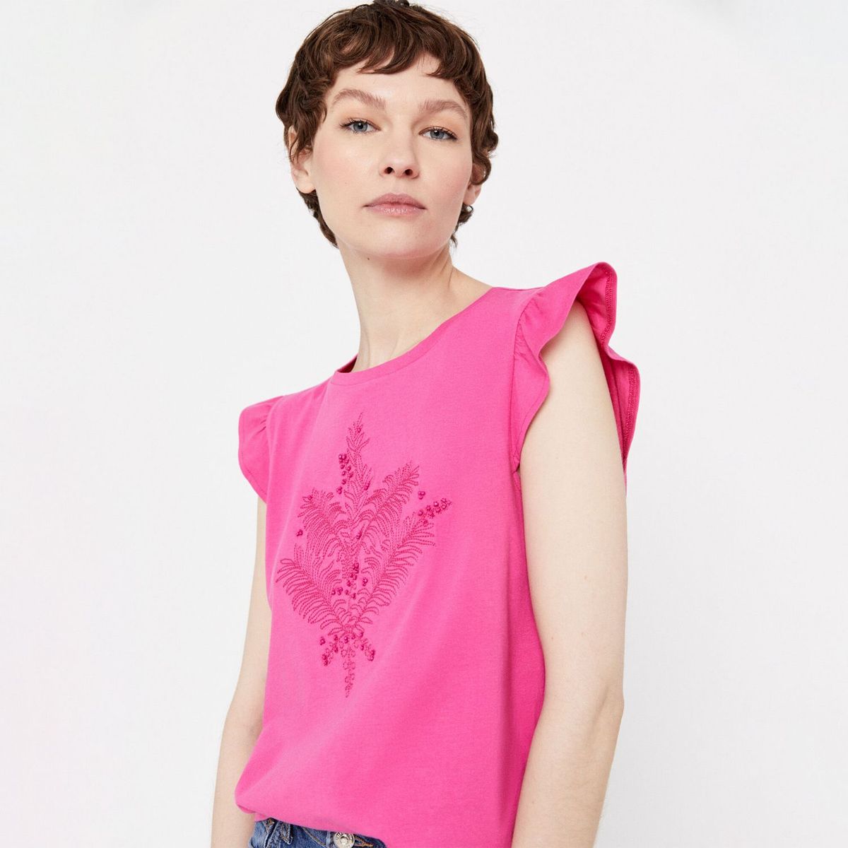 CORTEFIEL - Camiseta Mc Hilo Y Beads