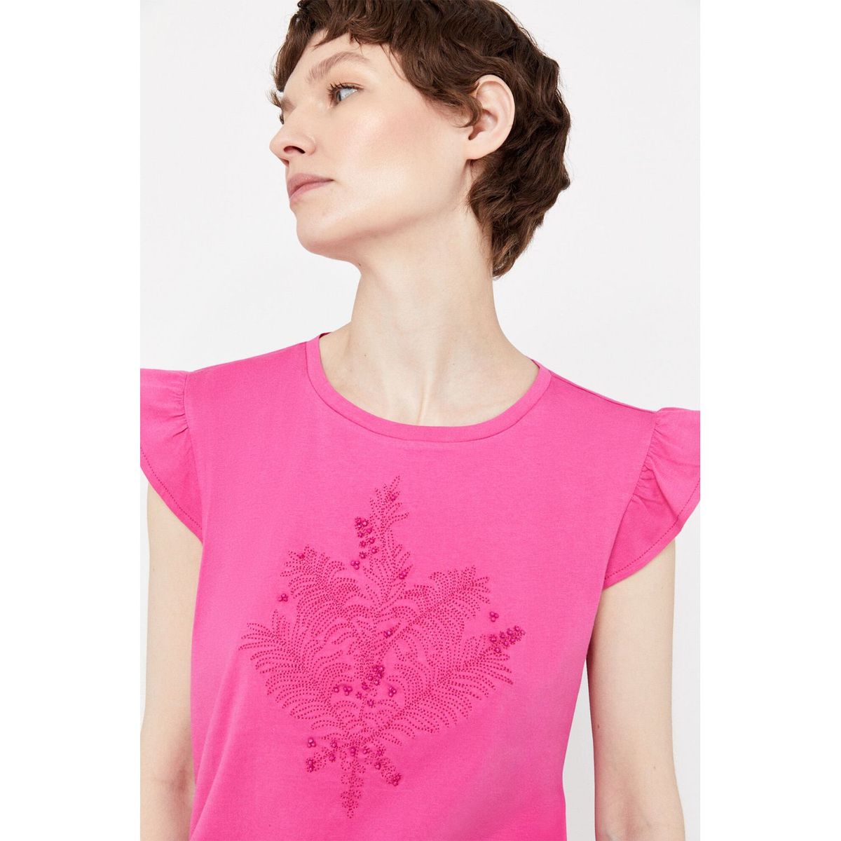 CORTEFIEL - Camiseta Mc Hilo Y Beads