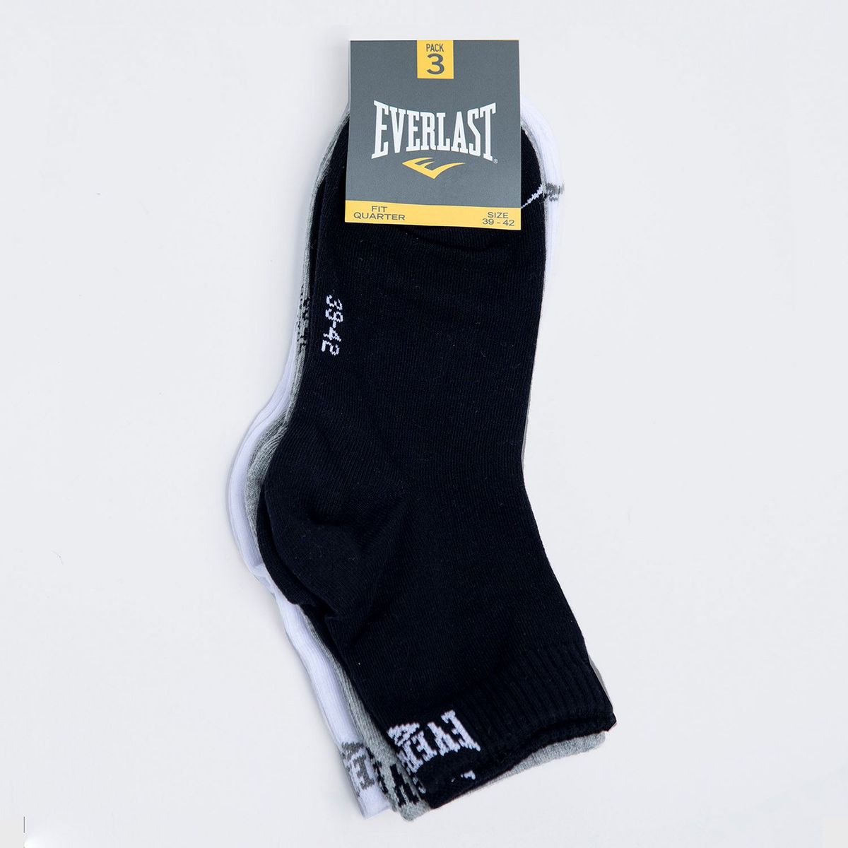 EVERLAST - Pack X3 Medias Deportivas Hombre Everlast Tobilleras