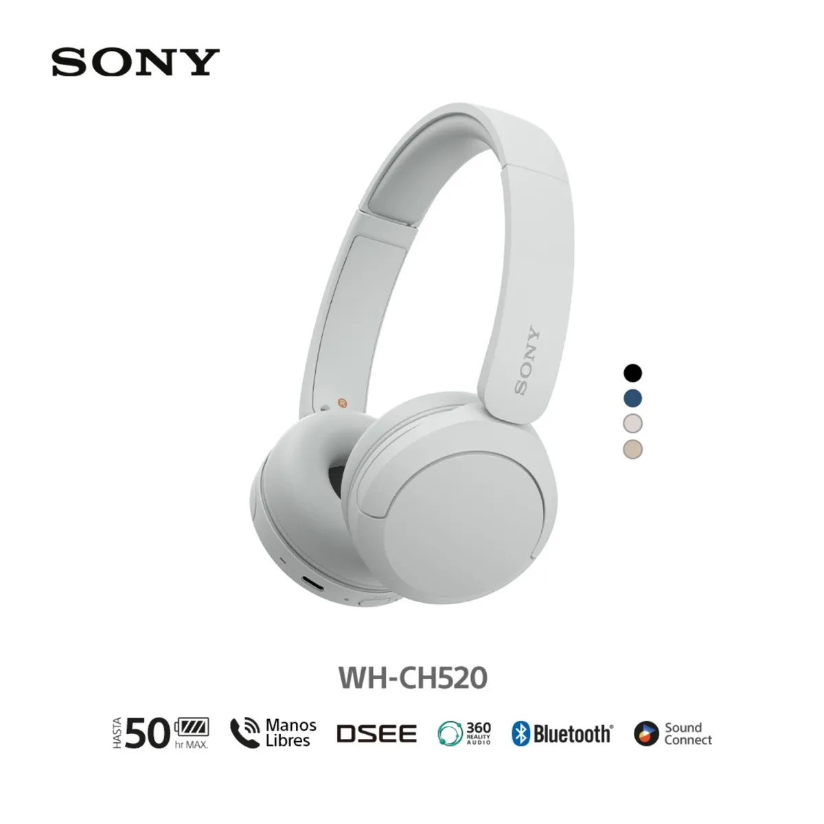 SONY - Sony Audífonos Bluetooth Wh-Ch520