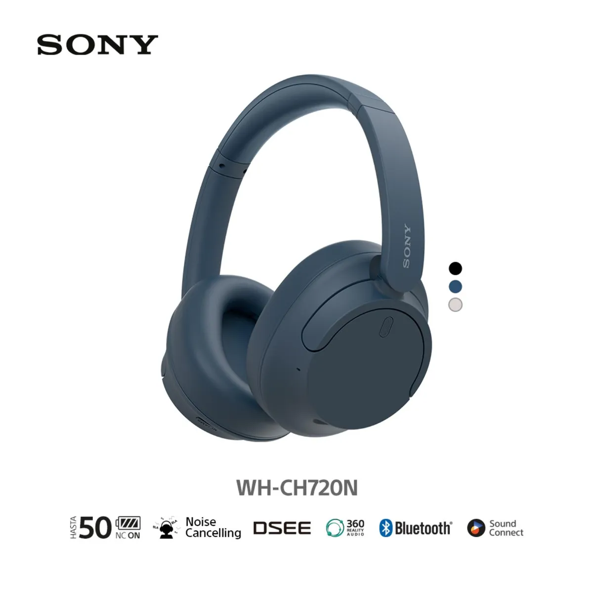 SONY - Sony Audífonos Bluetooth WH-CH720N Noise Cancelling