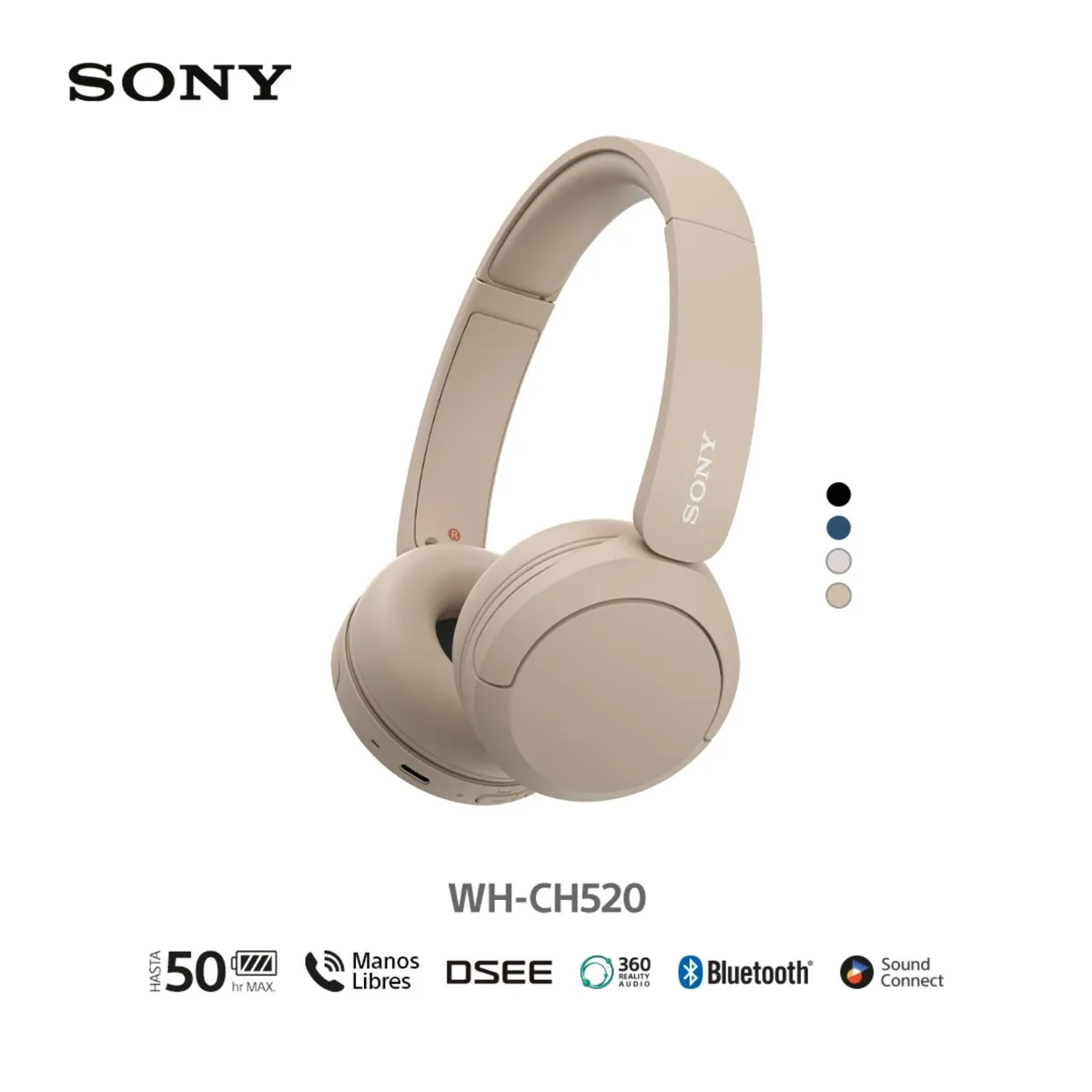 SONY - Sony Audífonos Bluetooth Wh-Ch520