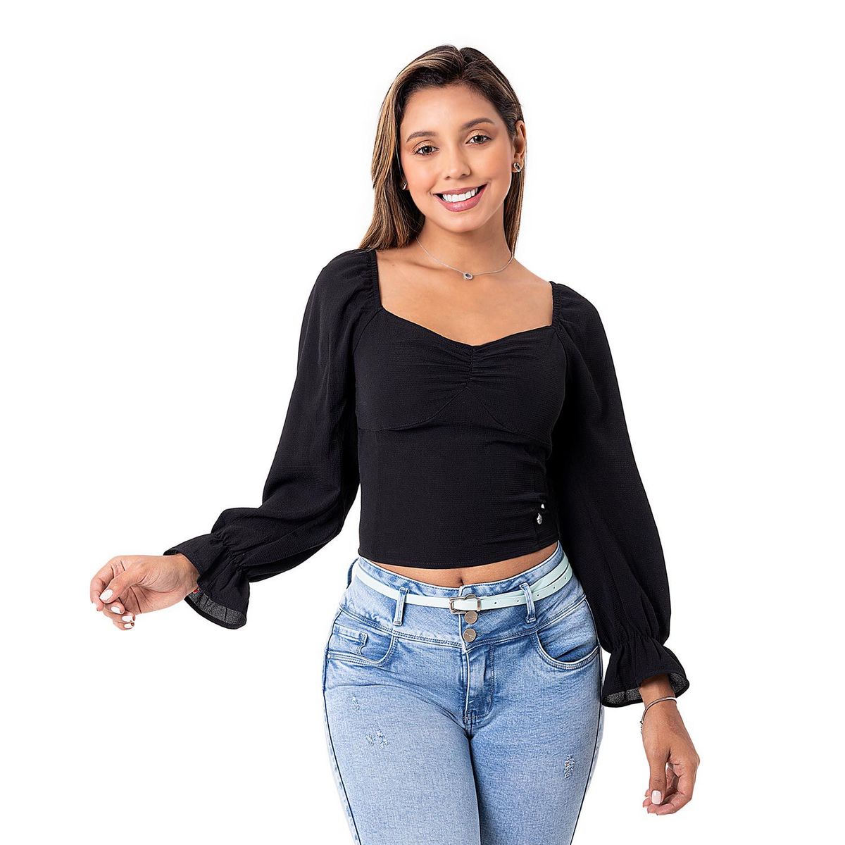 PIONIER - Blusa Manga Larga Mujer Pioner