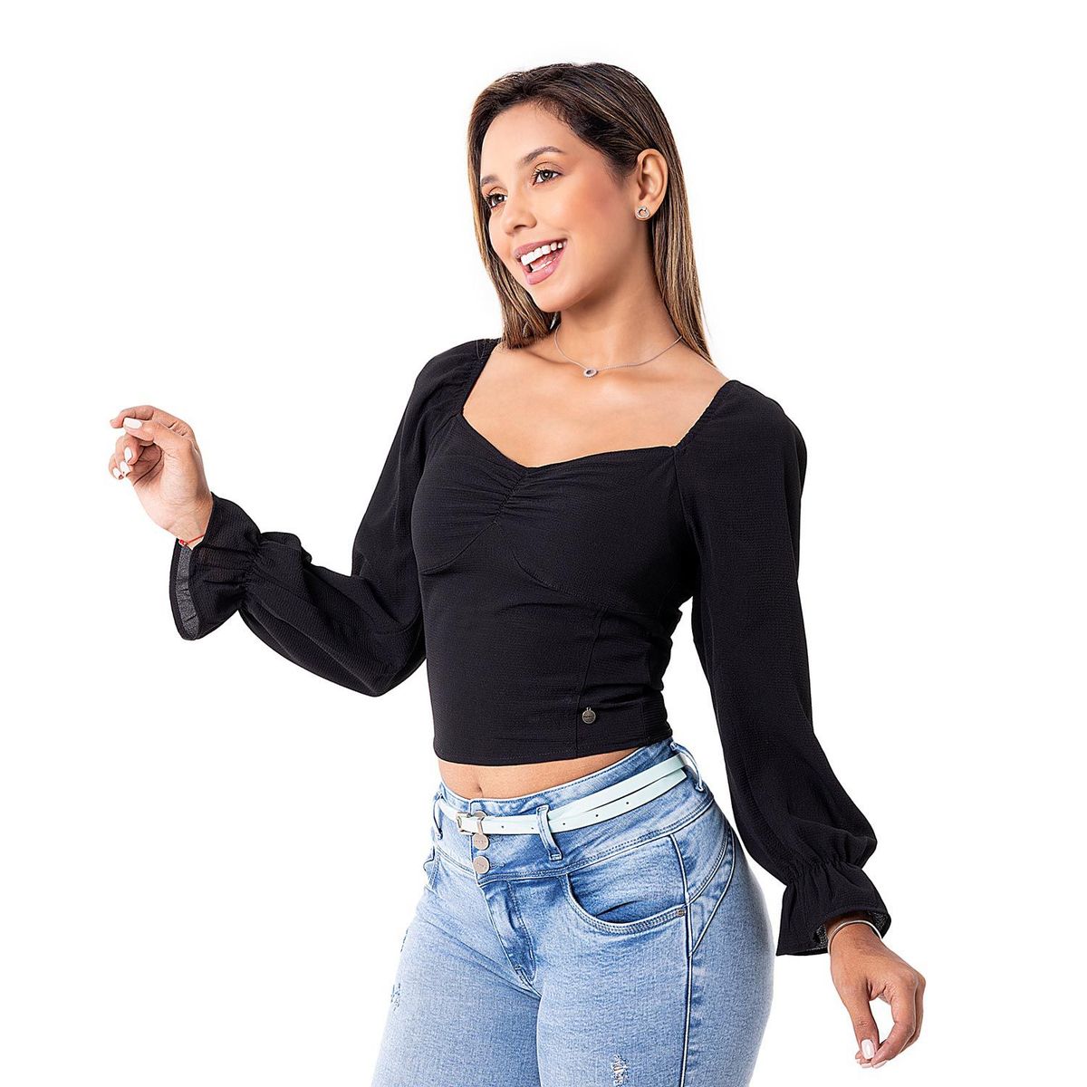 PIONIER - Blusa Manga Larga Mujer Pioner