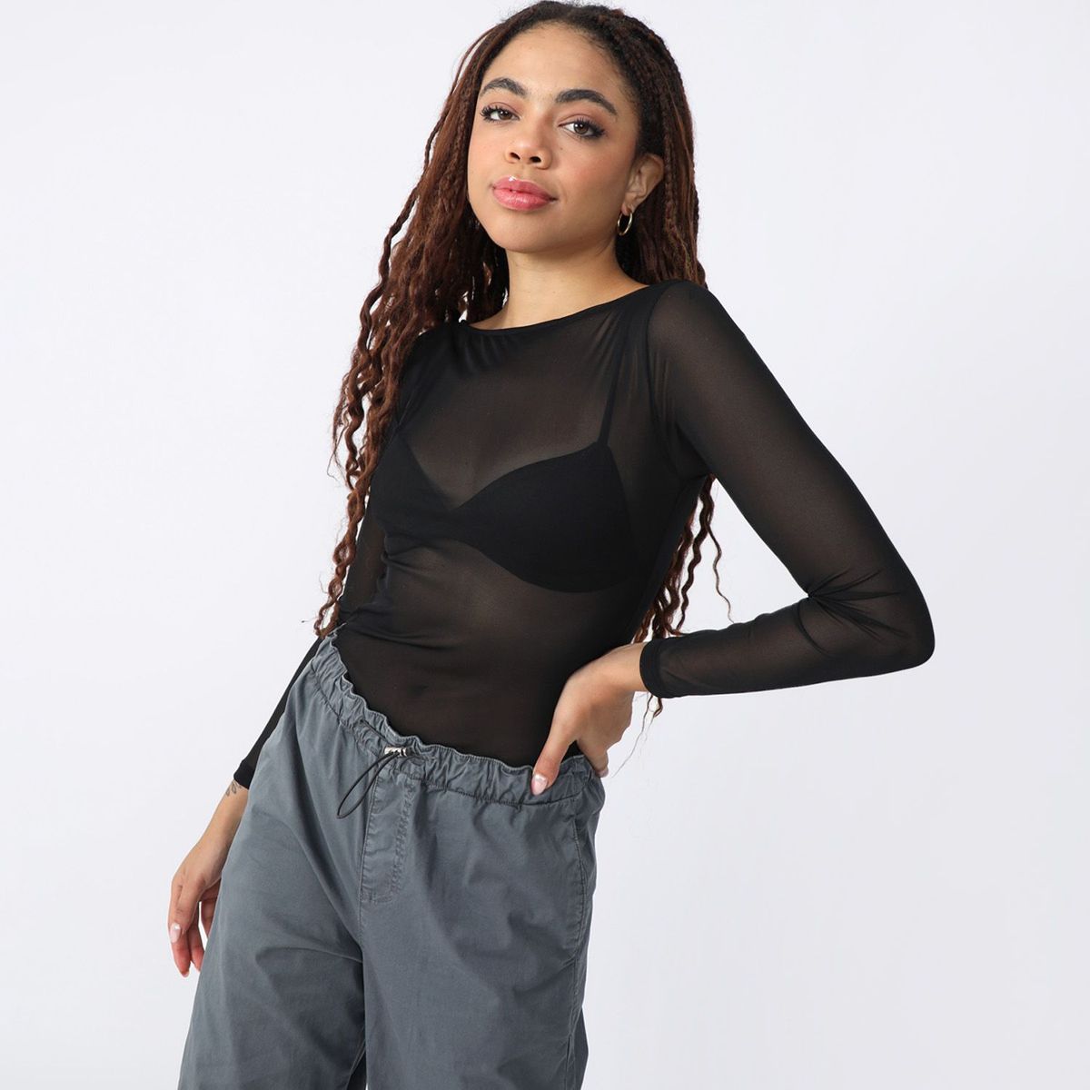 SYBILLA - Body Manga Larga Mujer Sybilla