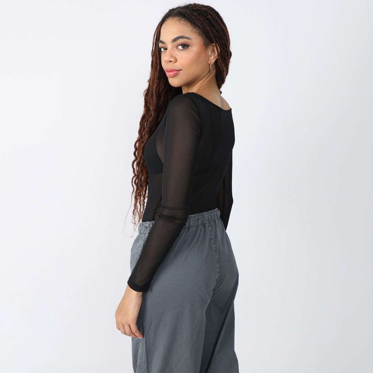 SYBILLA - Body Manga Larga Mujer Sybilla