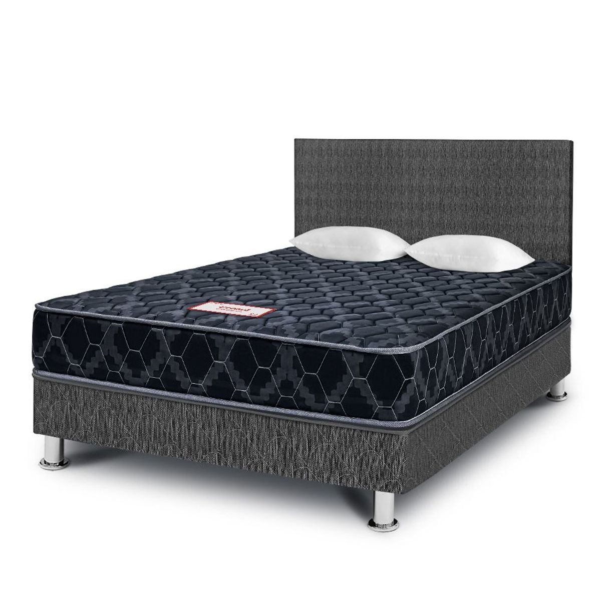 PARAISO - Dormitorio Consul Black 2 Plz + 2 Almohadas + Protector