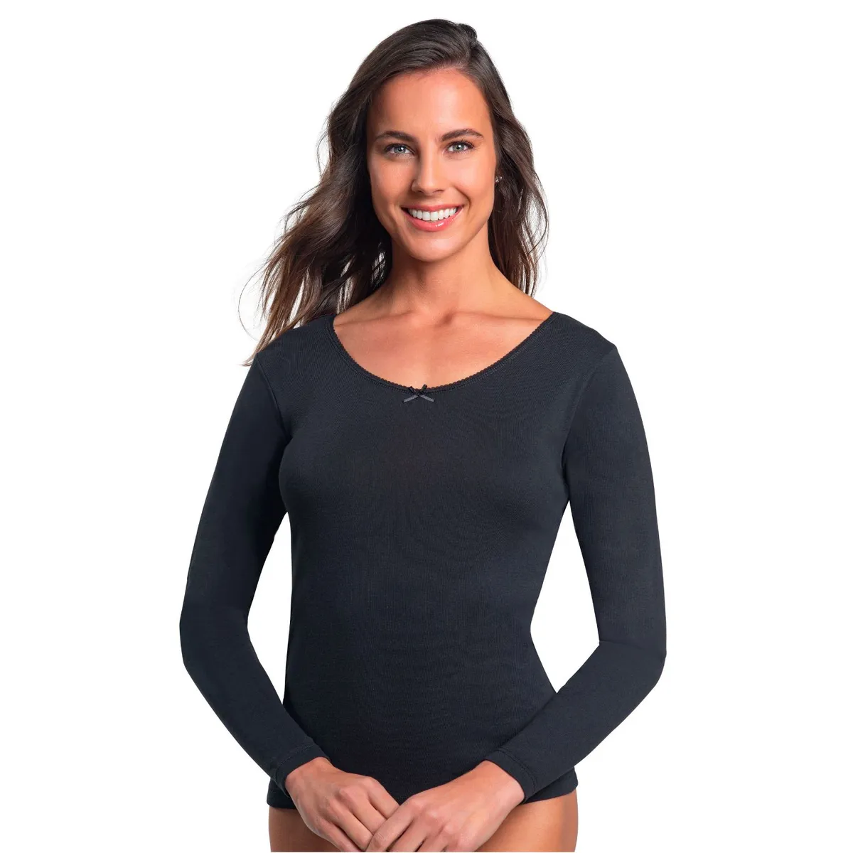 CAFFARENA - Polo Calentador 100% Algodón Mujer Caffarena