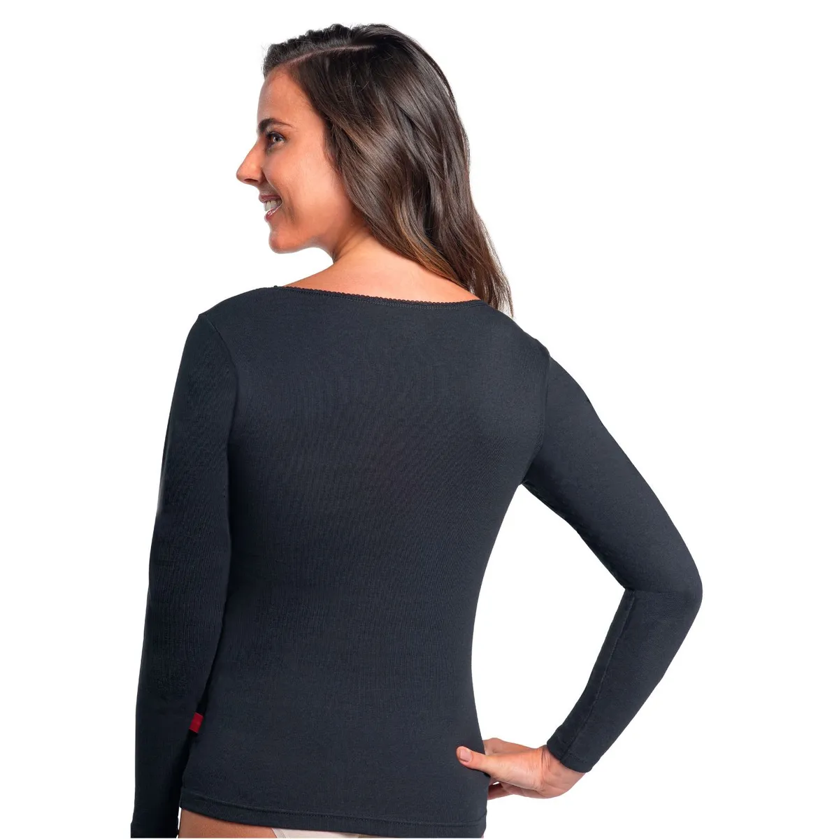 CAFFARENA - Polo Calentador 100% Algodón Mujer Caffarena