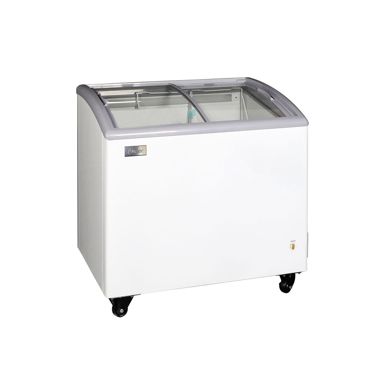 OSTER - Congeladora con Puertas de Vidrio Oster OS-PSCFX7001W 208L Blanco