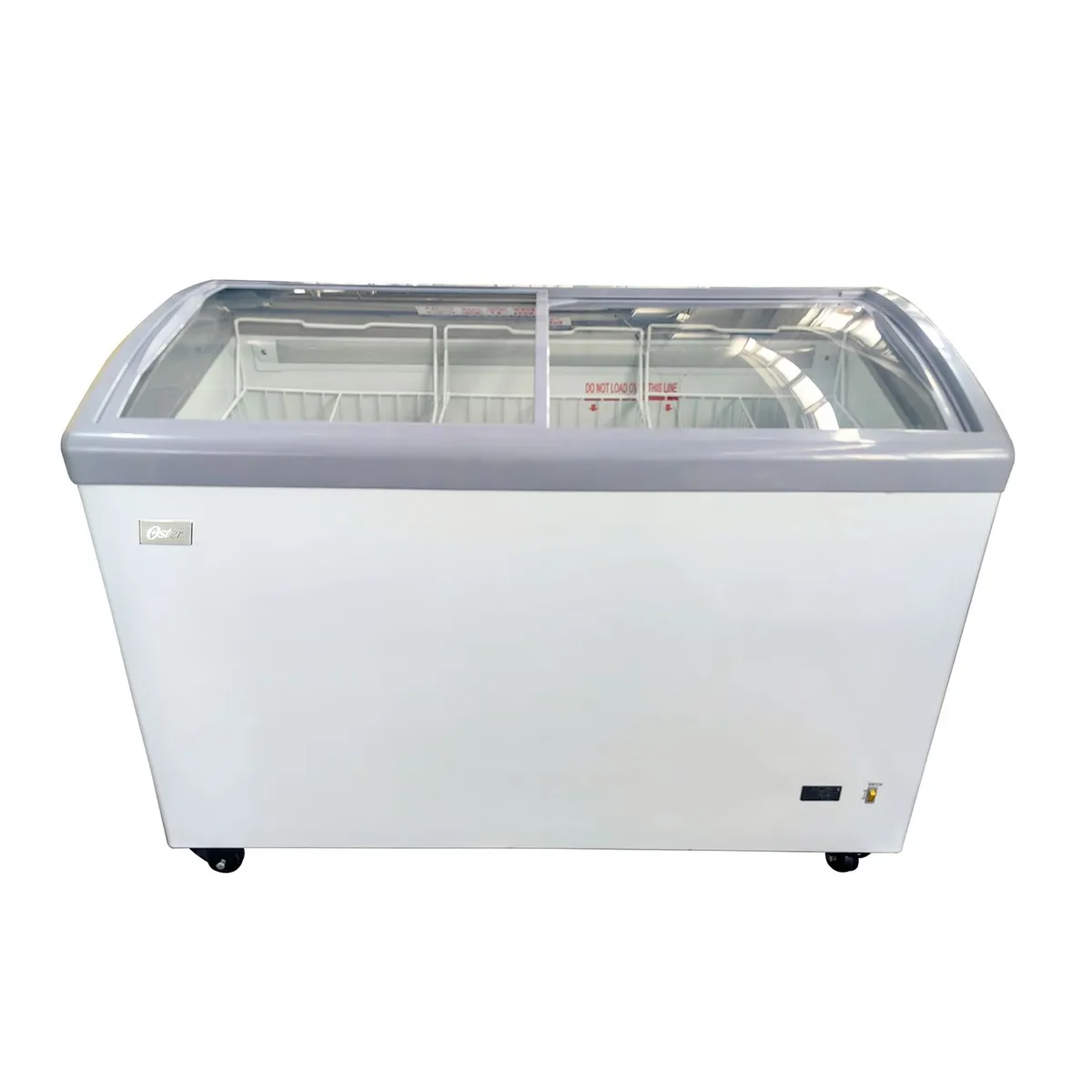 OSTER - Congeladora con Puertas de Vidrio Oster OS-PSCFX11001W 326L Blanco