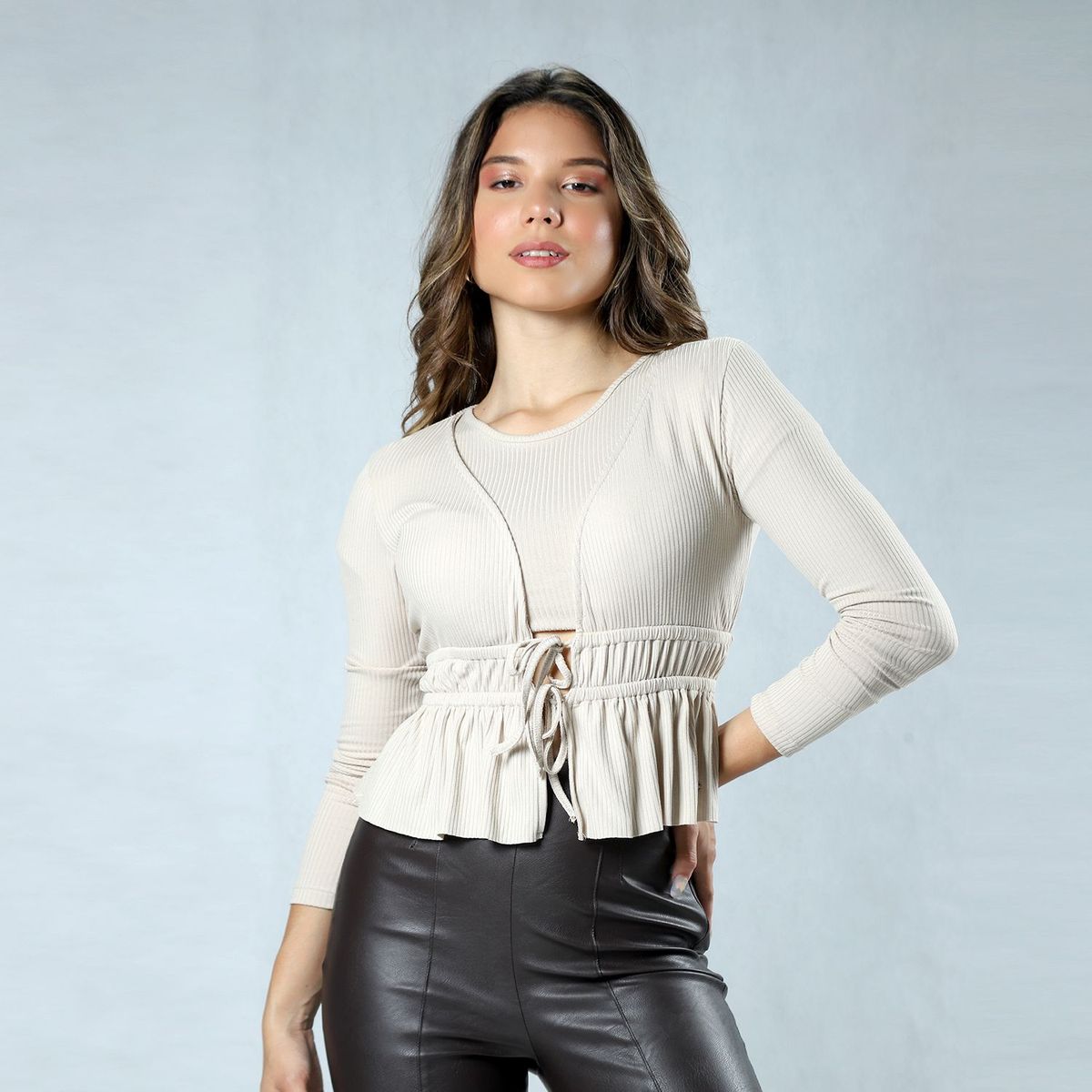 FORDAN JEANS - Polo Manga Larga Algodón Mujer Fordan Jeans