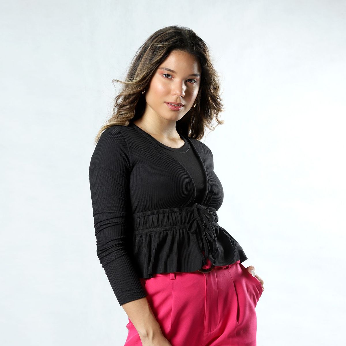 FORDAN JEANS - Polo Manga Larga Algodón Mujer Fordan Jeans