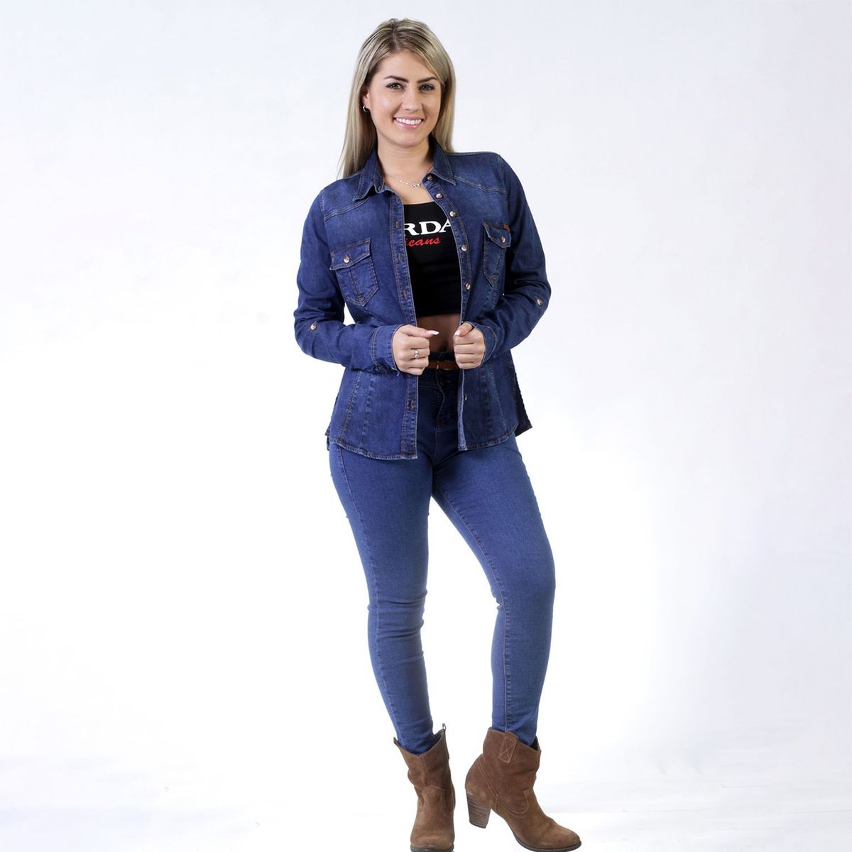 FORDAN JEANS - Blusa Manga Larga Mujer Fordan Jeans