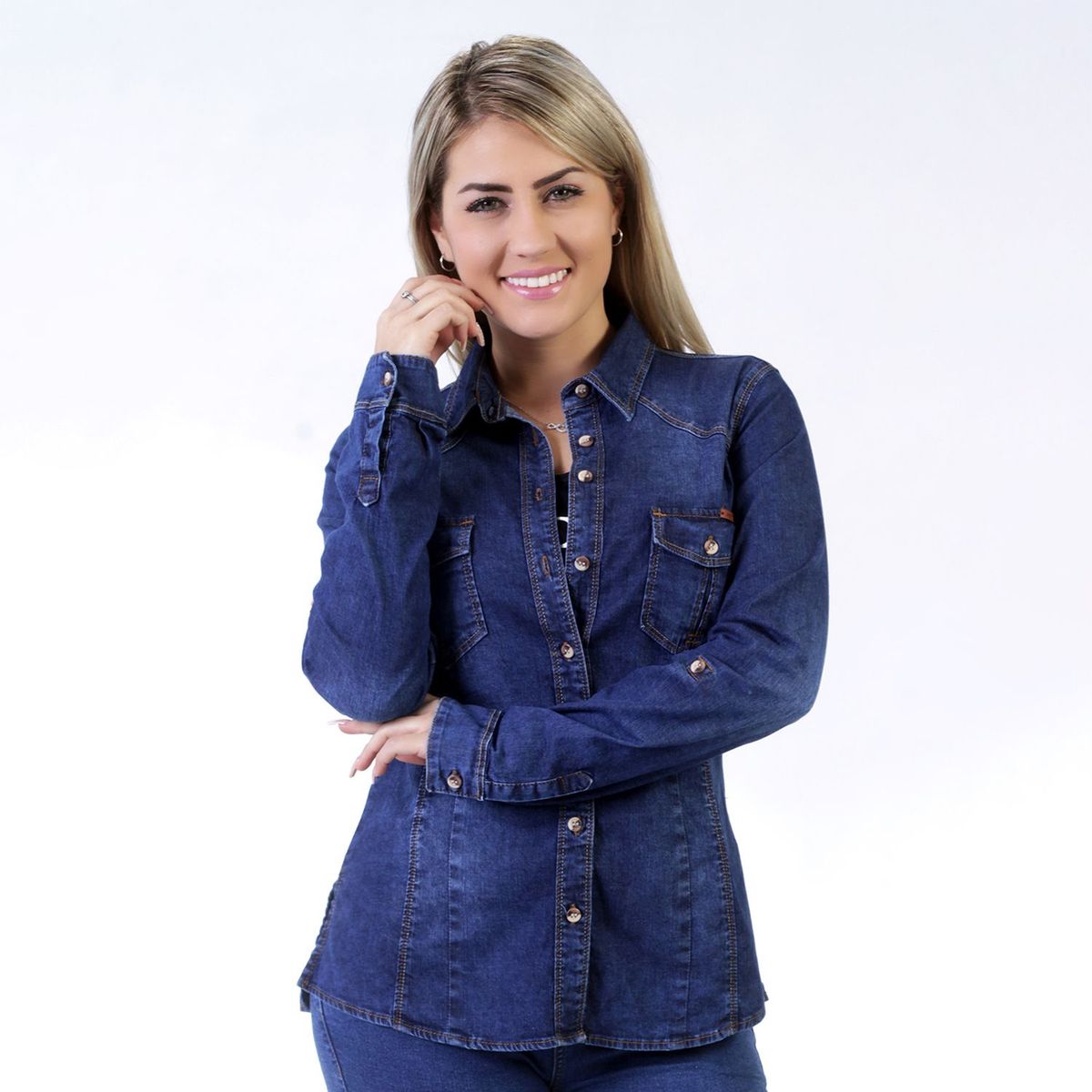 FORDAN JEANS - Blusa Manga Larga Mujer Fordan Jeans