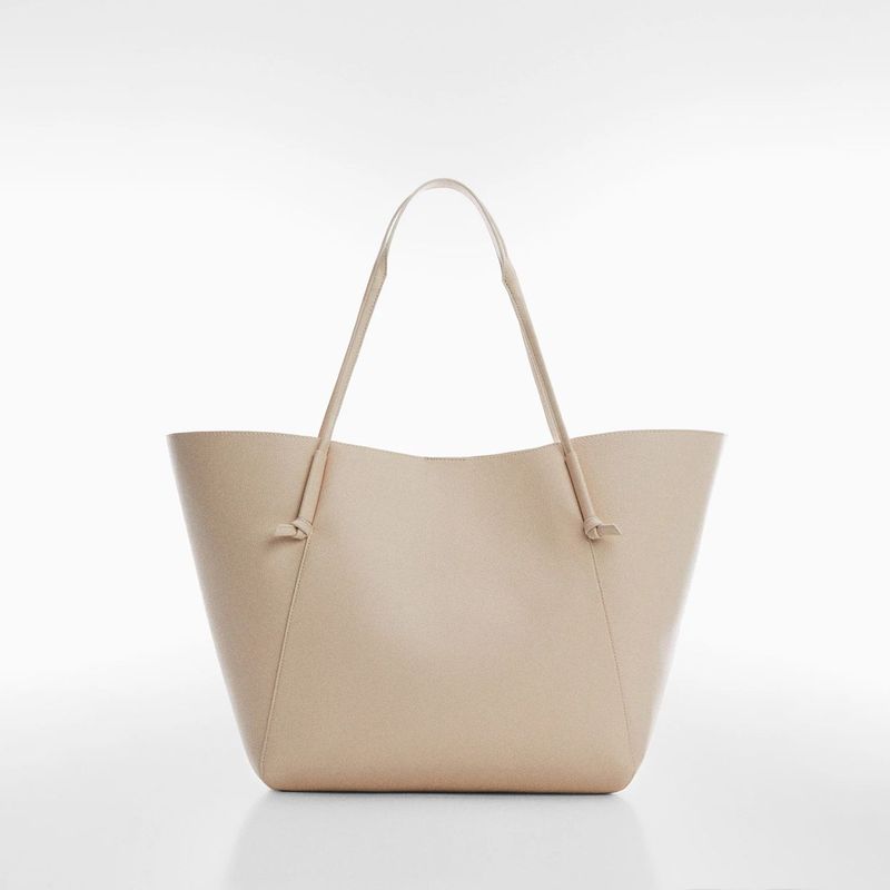 MANGO - Bolso shopper asa nudos