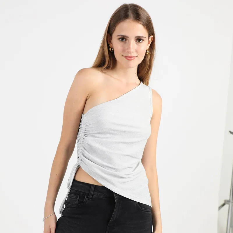 SYBILLA - Top Asimétrico Mujer Sybilla