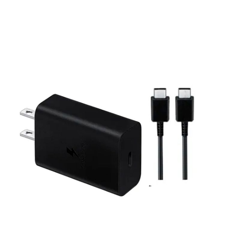 SAMSUNG - Cargador De Pared Samsung Con Cable C-Rapida 15W 2Amps Usb-C A Usb-C