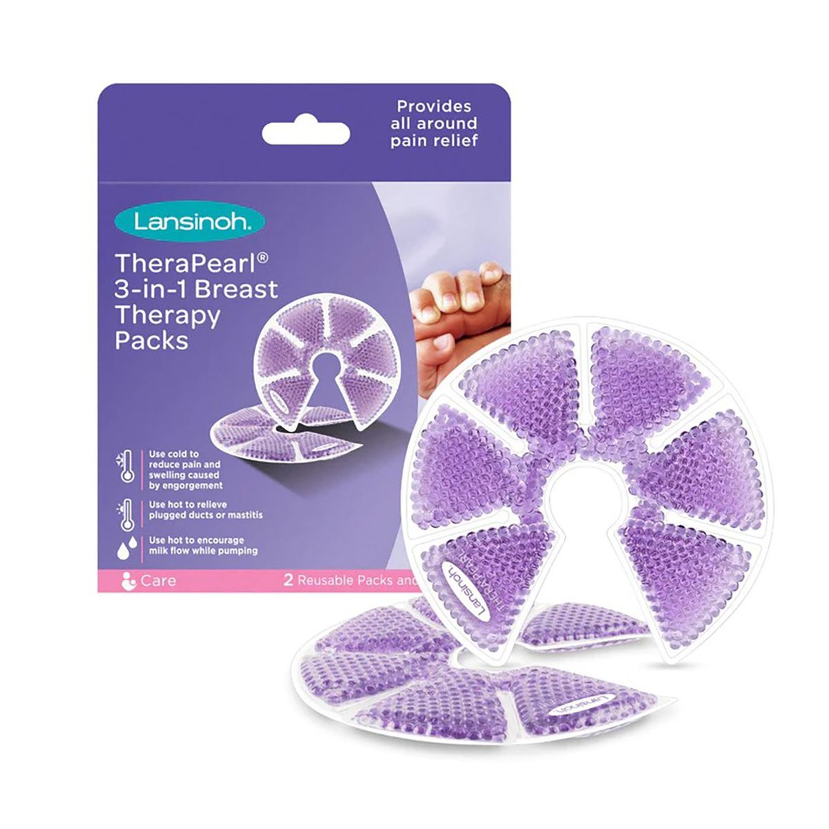 LANSINOH - Terapia para los Pechos Therapearl 3 en 1 Lansinoh