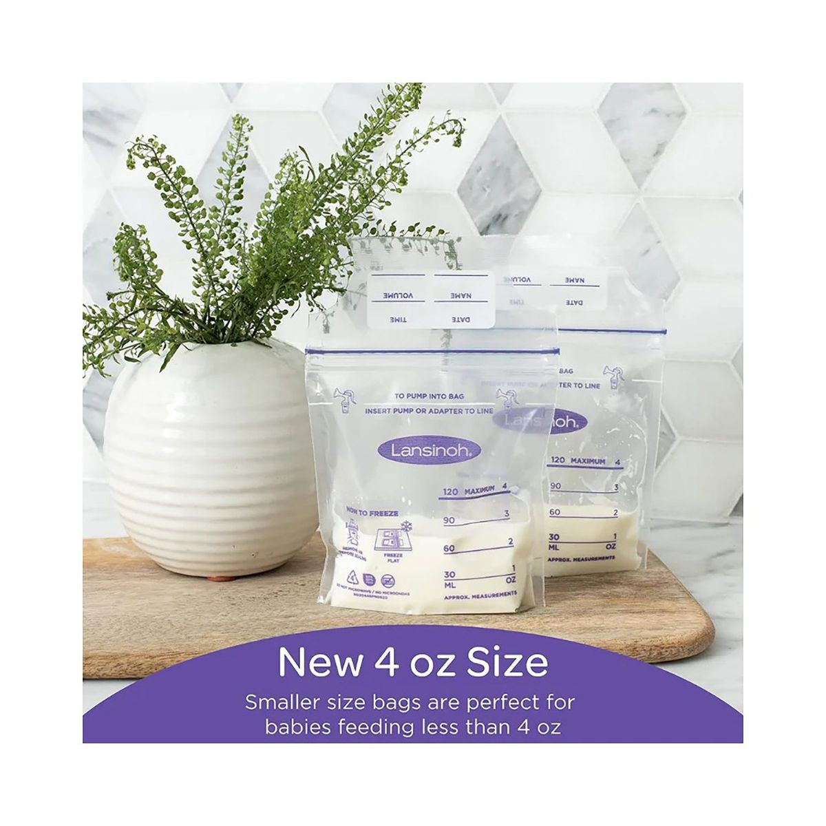 LANSINOH - Bolsa De Almacenamiento X50Und 120 Ml Lansinoh