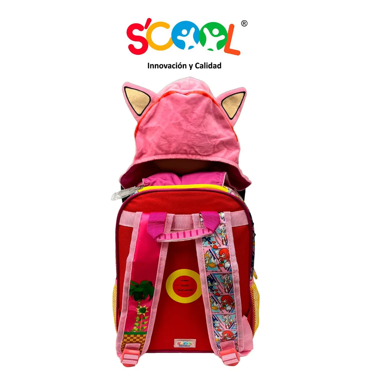 SONIC - Mochila Niña con capucha Magic Amy