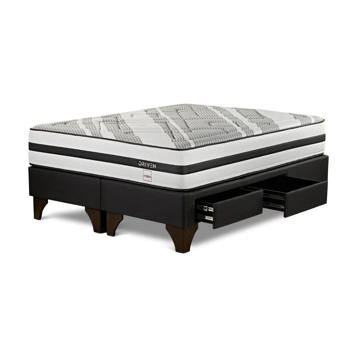 ROSEN - Cama Con Cajones Driven Queen