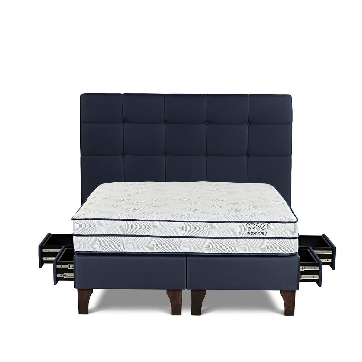ROSEN - Dormitorio Con Cajones Autonomy Sky Issey Azul King