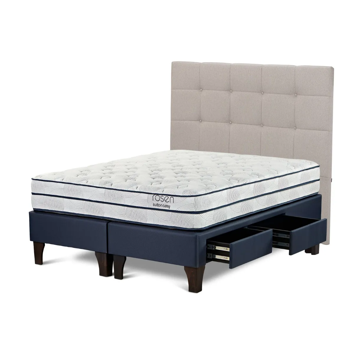 ROSEN - Dormitorio Con Cajones Autonomy Sky Issey Queen